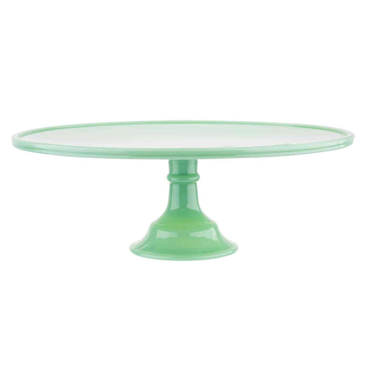 Jadeite Glass Collection Cake Stand-0